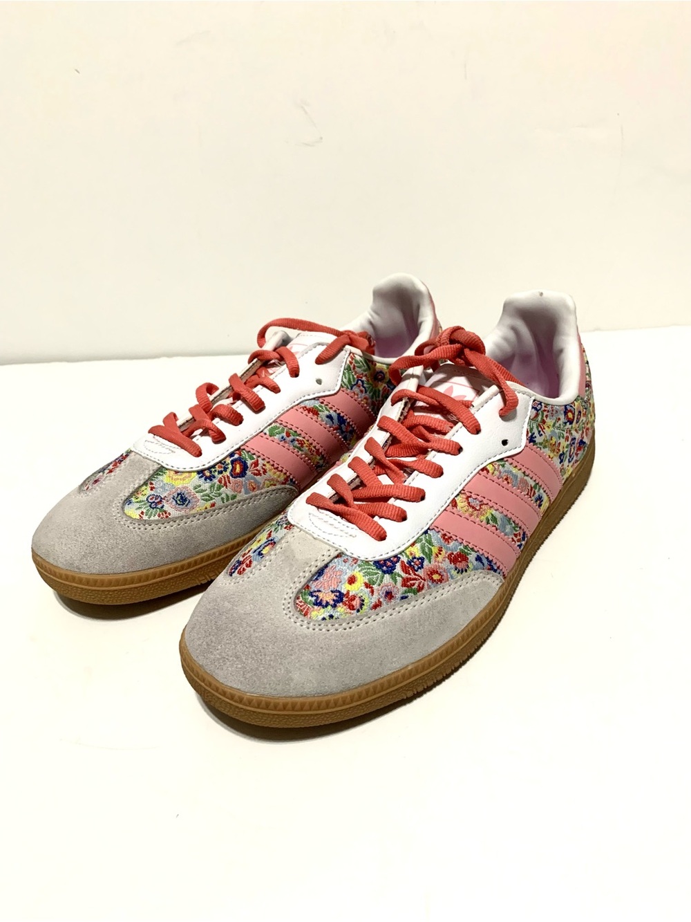 Adidas Samba Sneakers Liberty London Pink Floral Shoes Sz 8.5 Women's 9.5 JI0280
